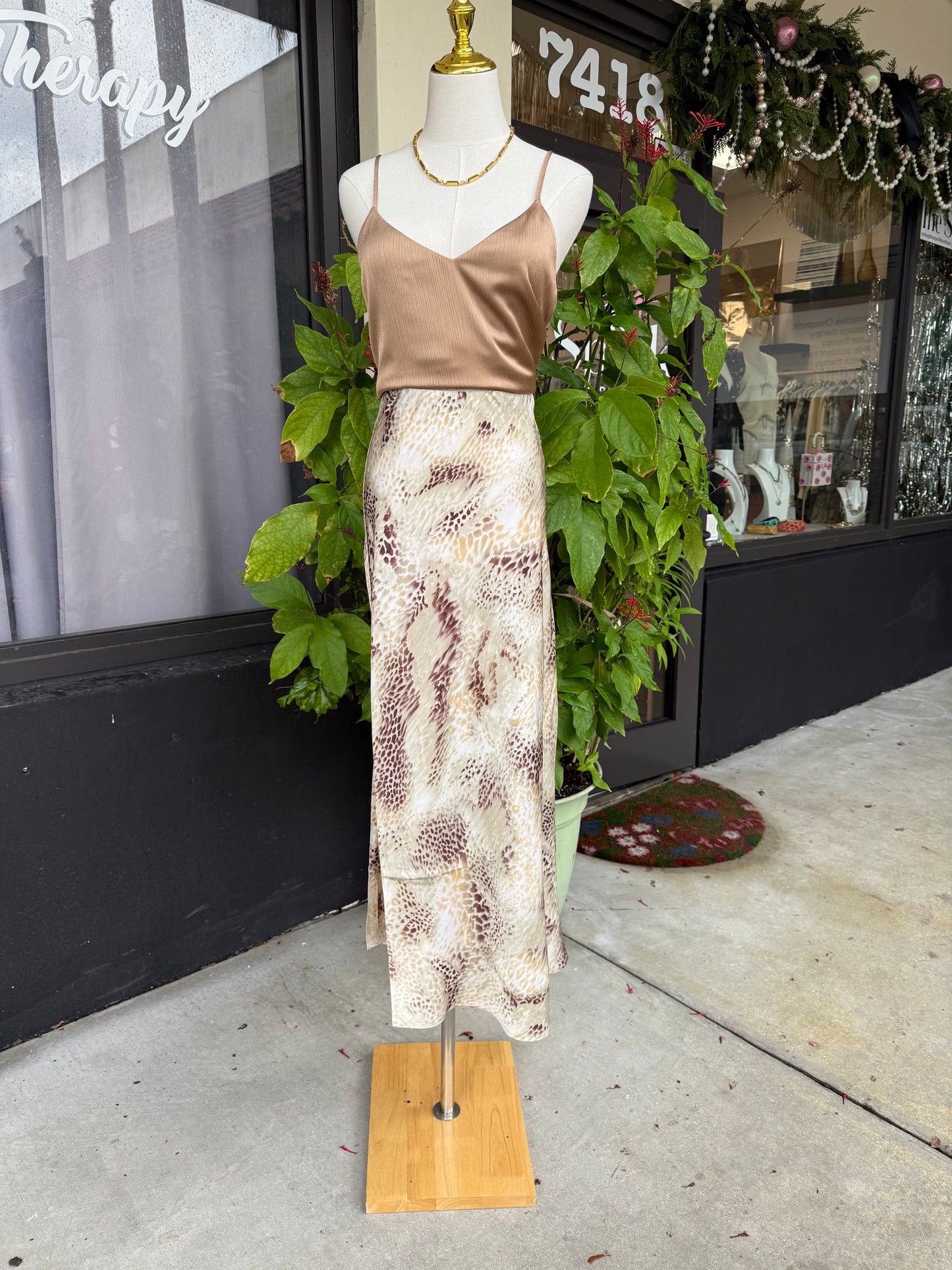 Gloria Sating Tank Top - The Spark Boutique