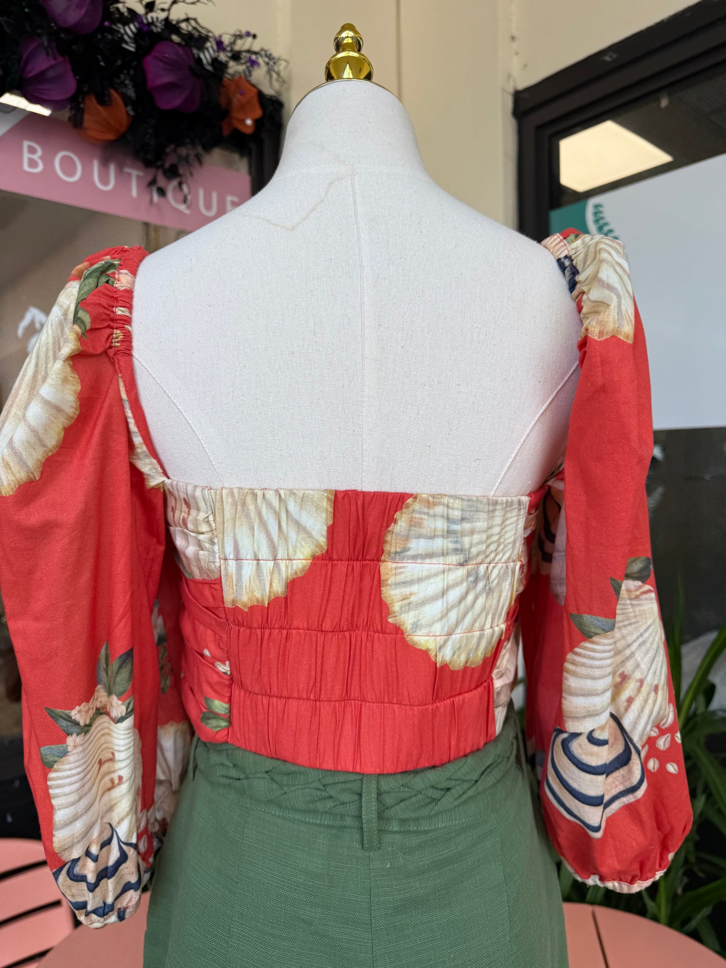 Lya Sea shore Printed Top - The Spark Boutique