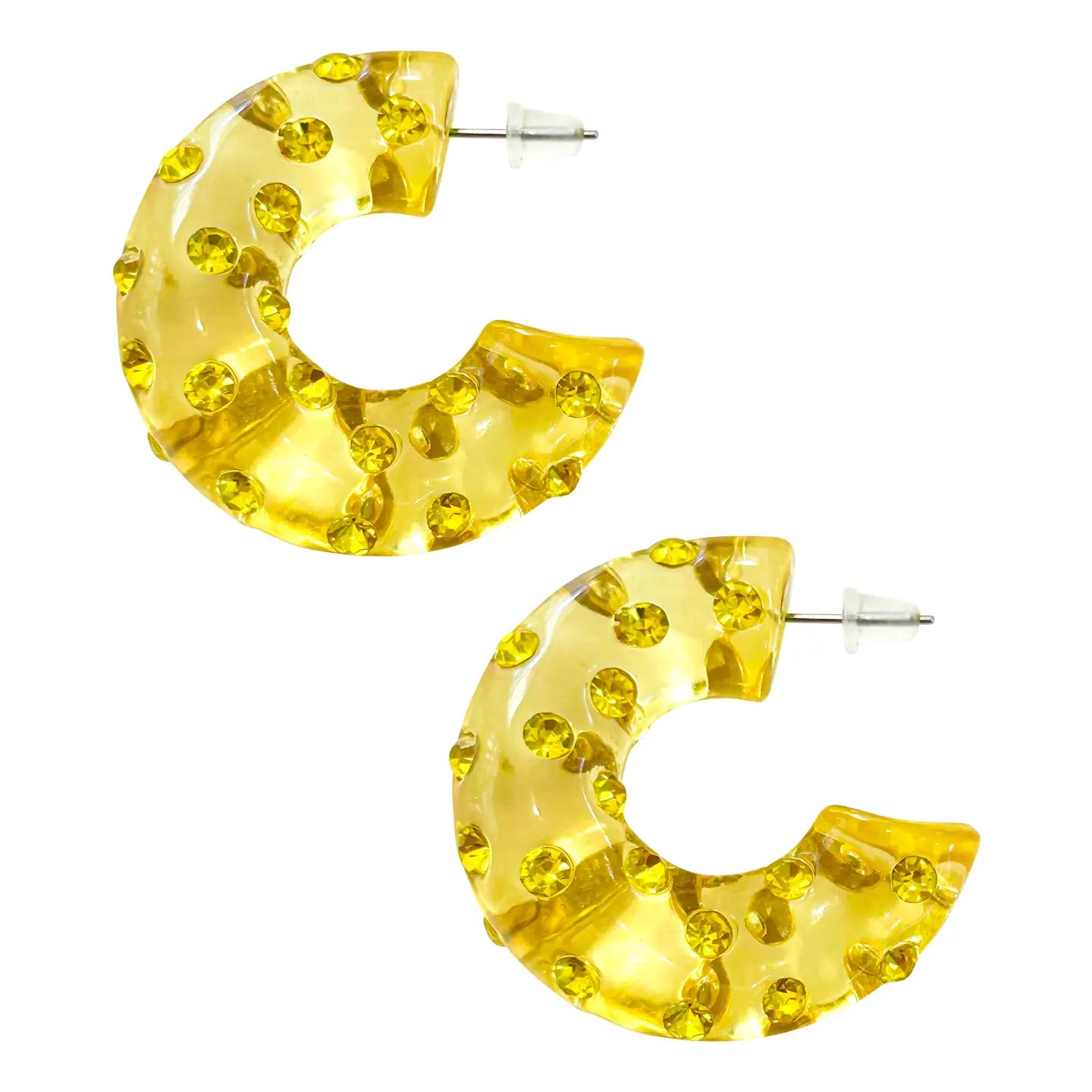 Penelope Studded Hoops - The Spark Boutique