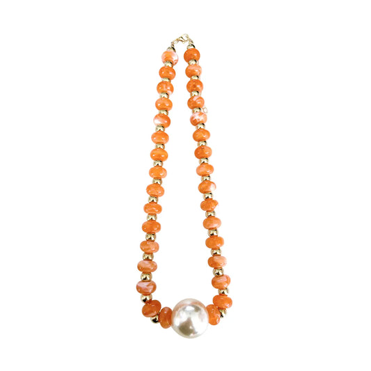 Beaded Pearl Statement Necklace - The Spark Boutique