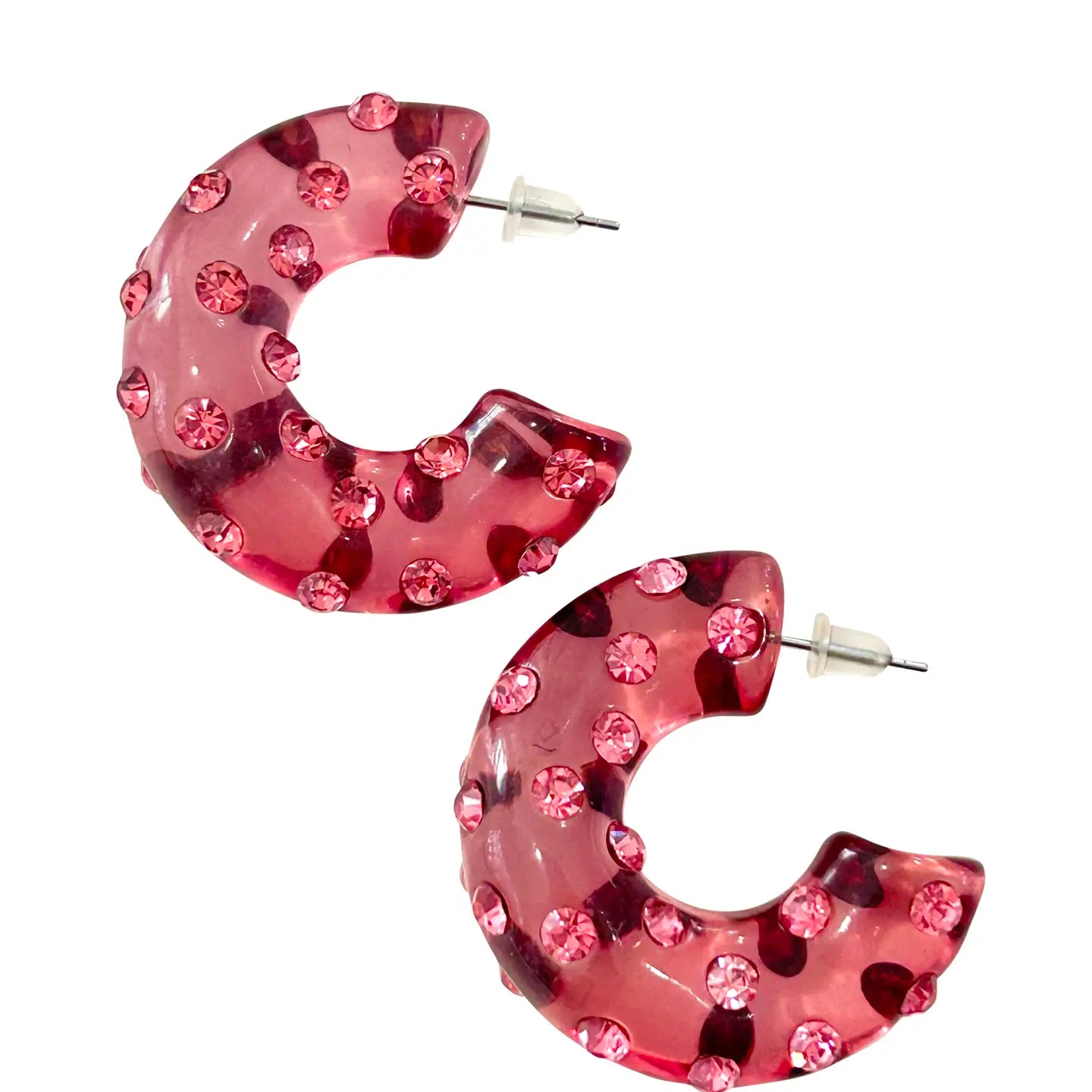 Penelope Studded Hoops - The Spark Boutique
