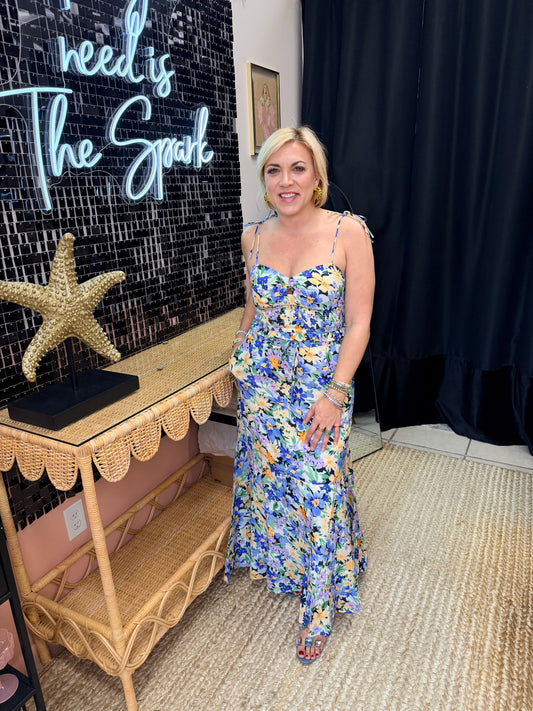 Georgina Floral Printed Top - The Spark Boutique