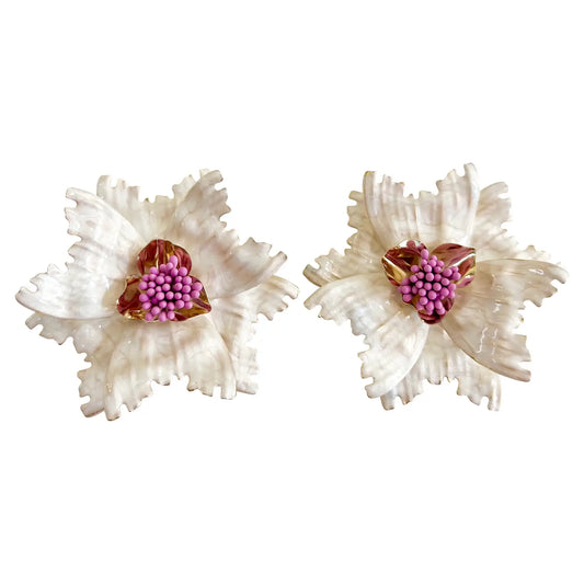 Aria Floral Earrings - The Spark Boutique
