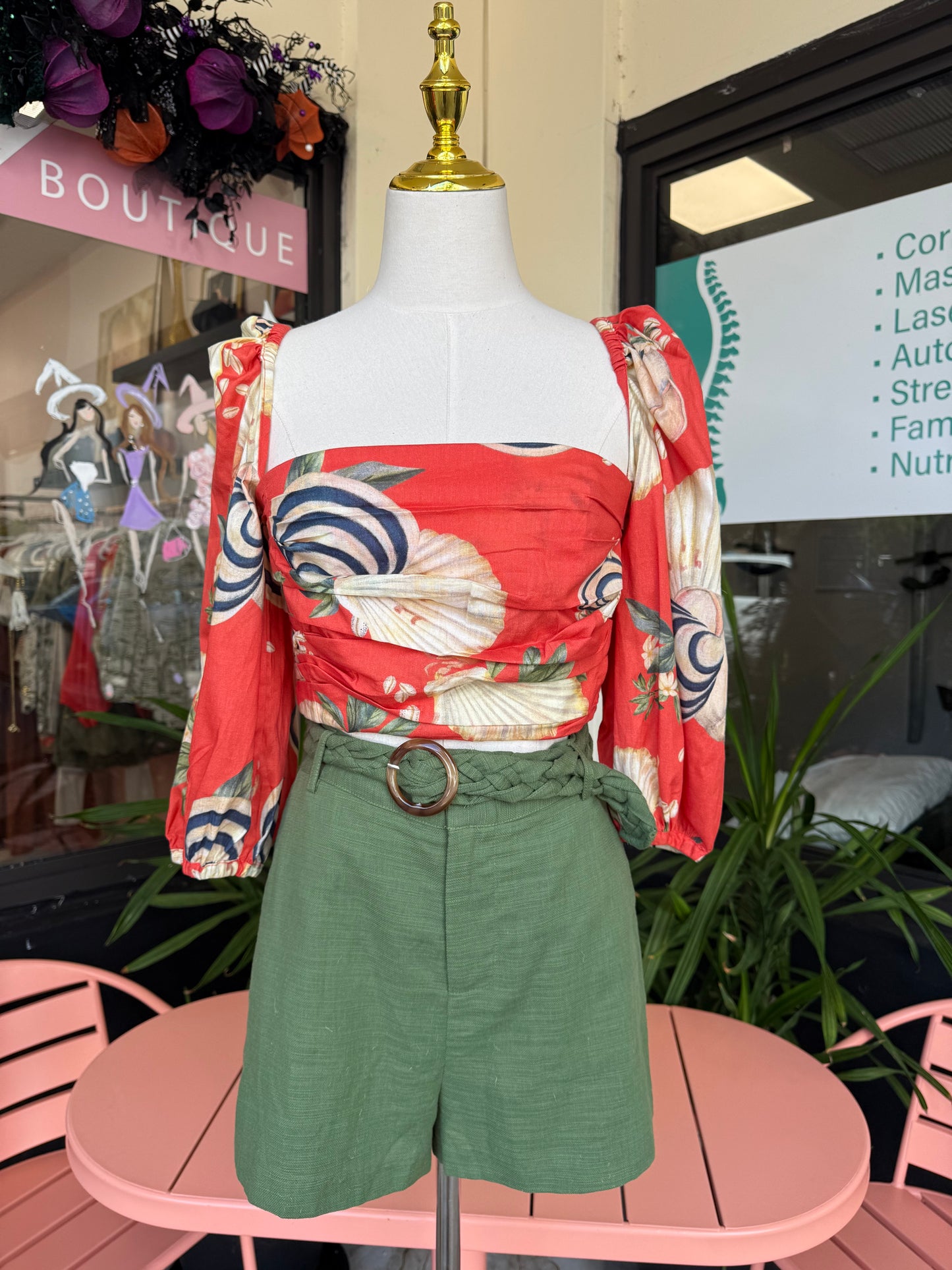 Lya Sea shore Printed Top - The Spark Boutique