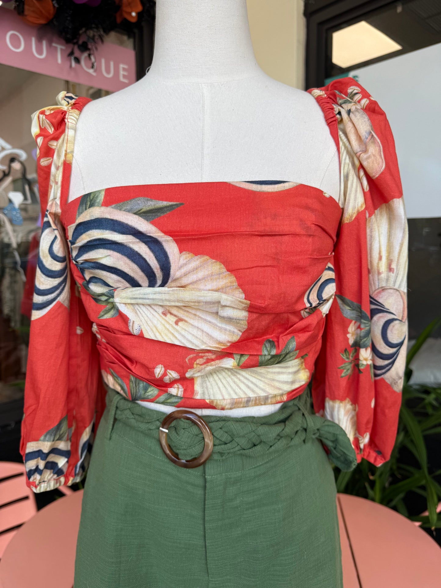 Lya Sea shore Printed Top - The Spark Boutique