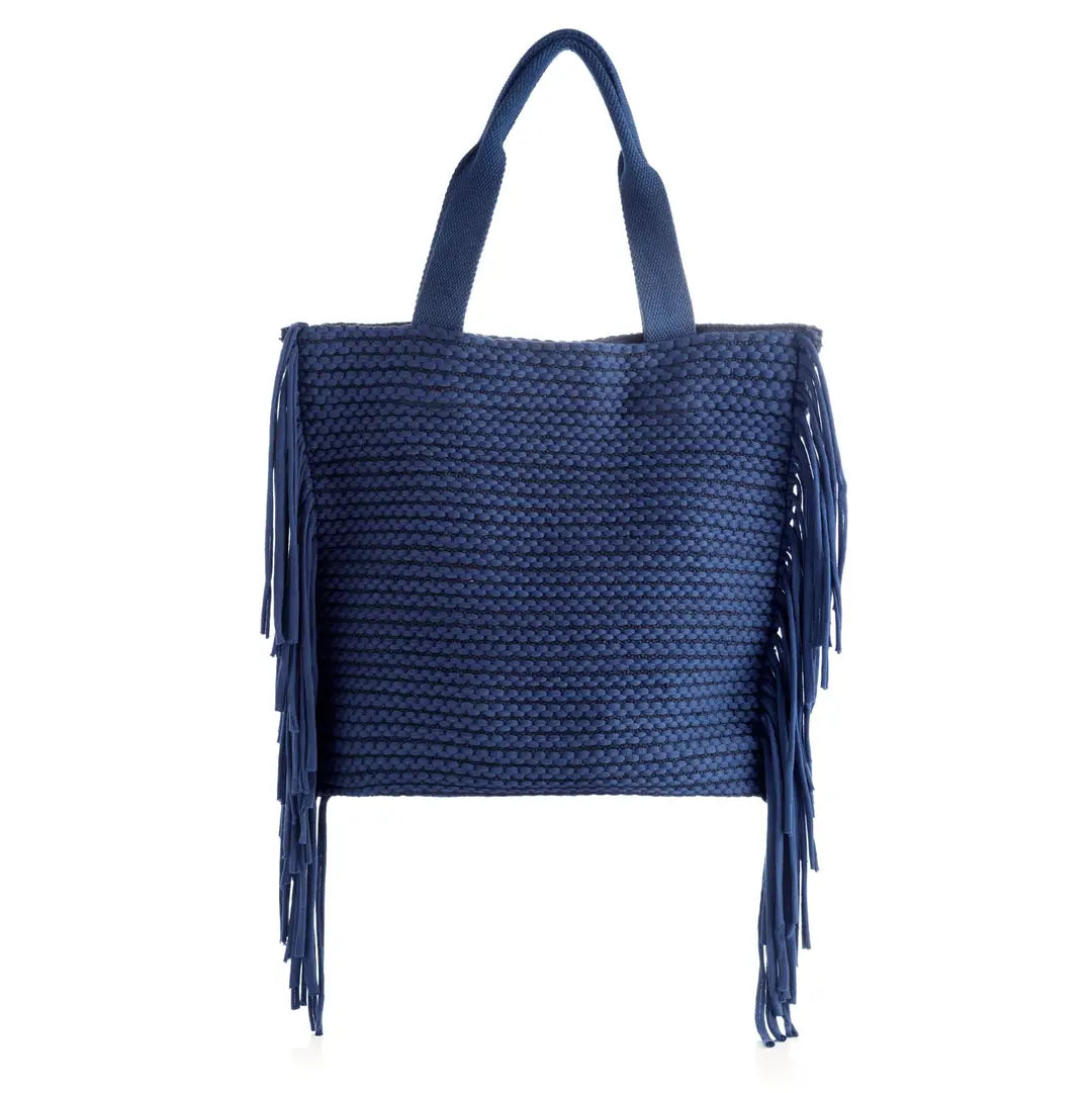 Fringe Weave Tote - The Spark Boutique