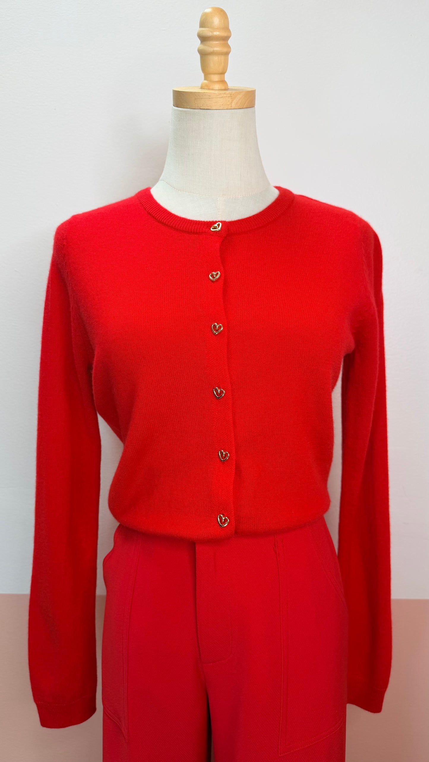 Cassie Heart Button Cardigan - The Spark Boutique