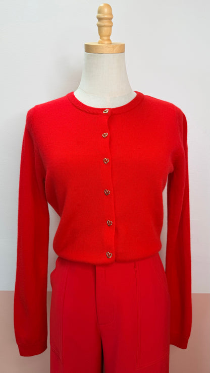 Cassie Heart Button Cardigan - The Spark Boutique