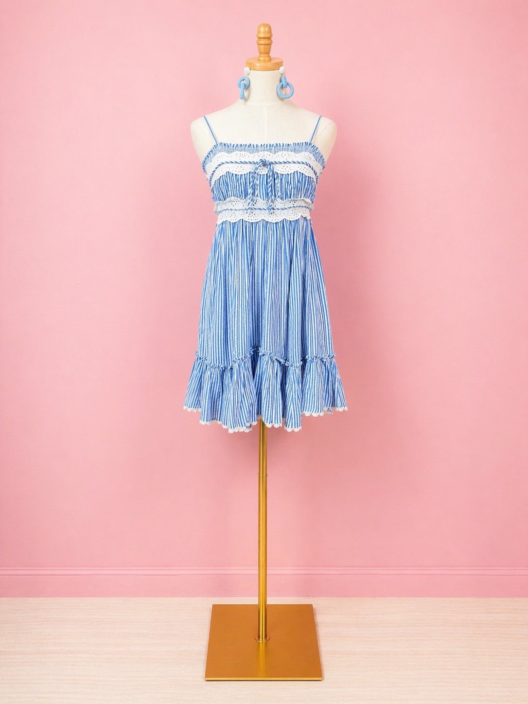 Jaylene Striped Midi Dress - The Spark Boutique