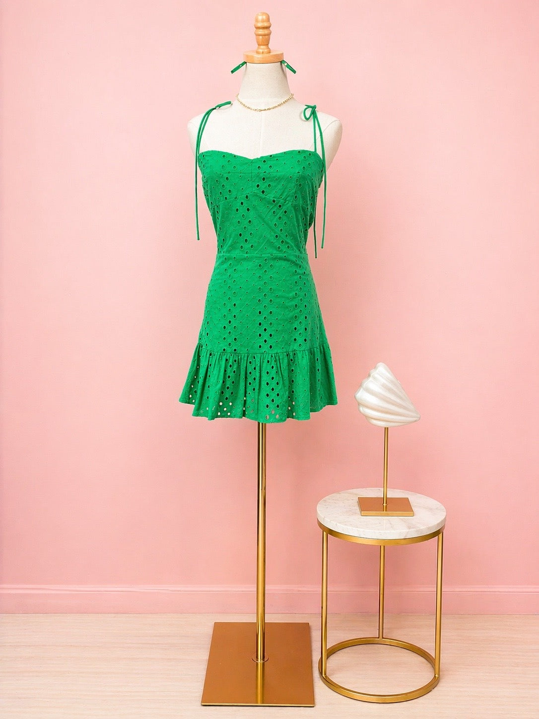 Evie Green Romper - The Spark Boutique
