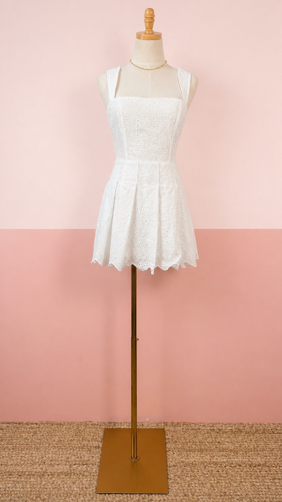 Day Dream Eyelet Romper - The Spark Boutique
