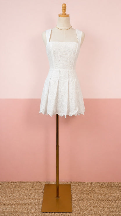 Day Dream Eyelet Romper - The Spark Boutique