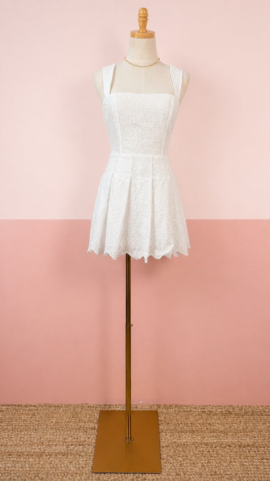 Day Dream Eyelet Romper - The Spark Boutique