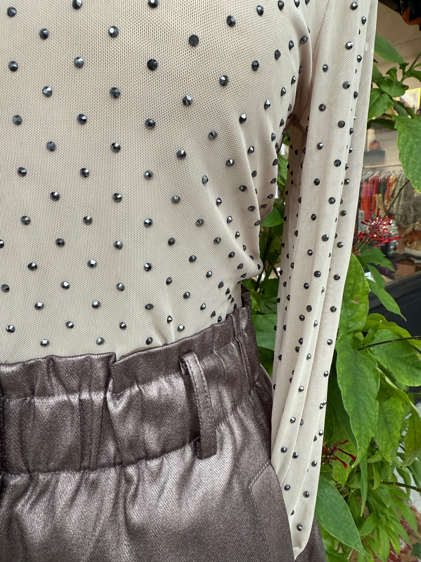 Bianca Bronze Faux Leather Shorts - The Spark Boutique