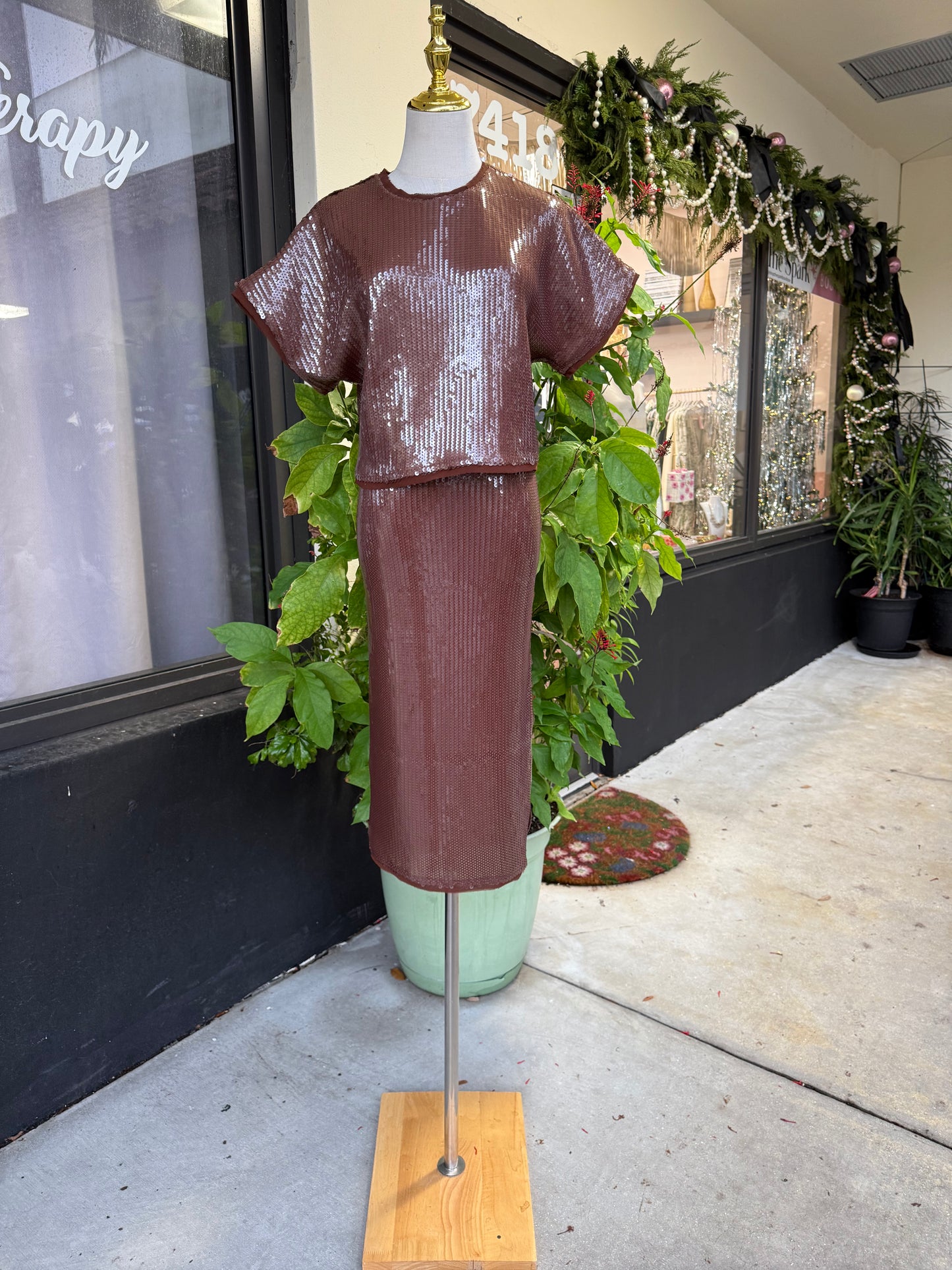 Ginny Sequined Skirt - The Spark Boutique