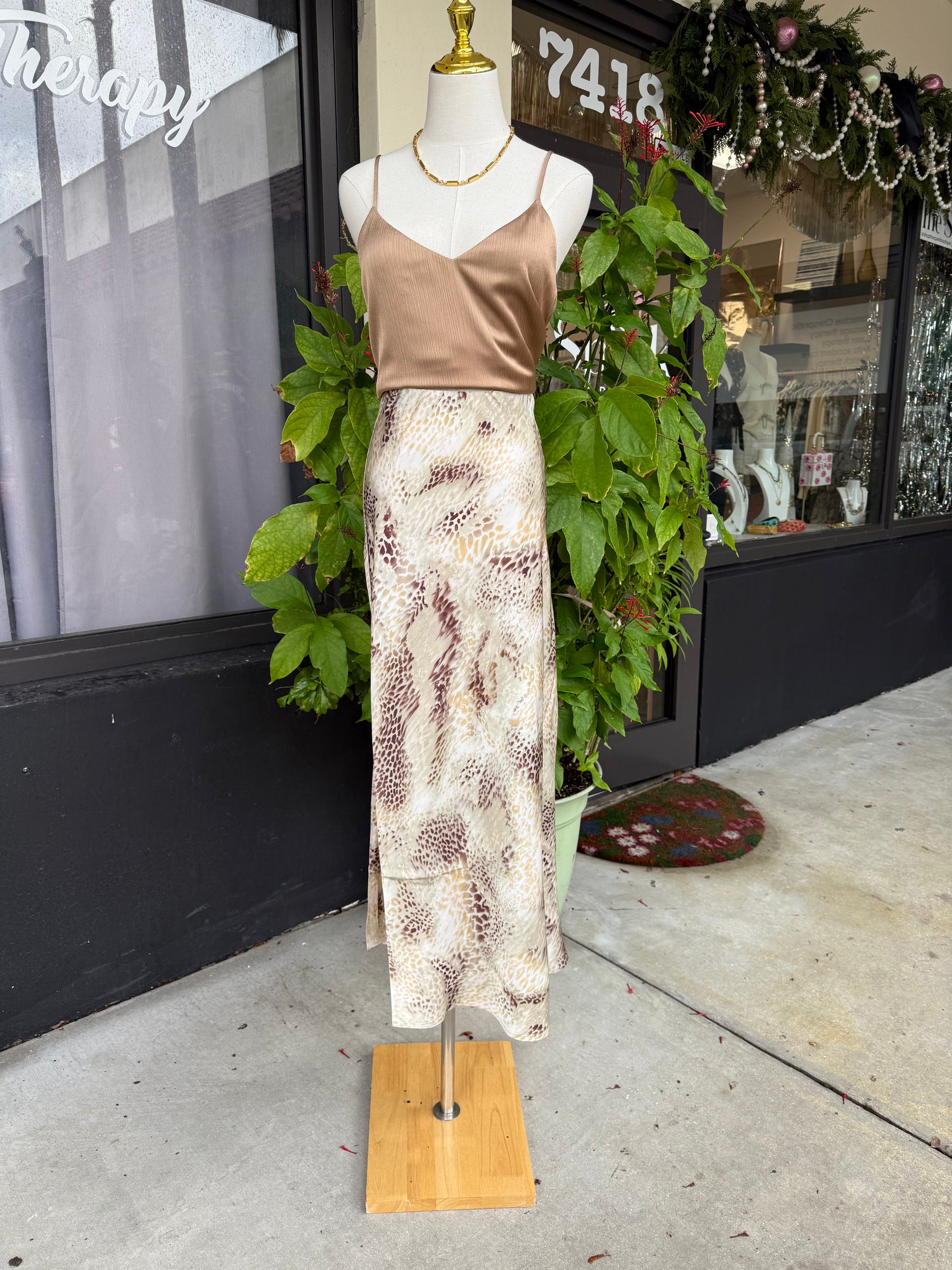 Gloria Sating Tank Top - The Spark Boutique