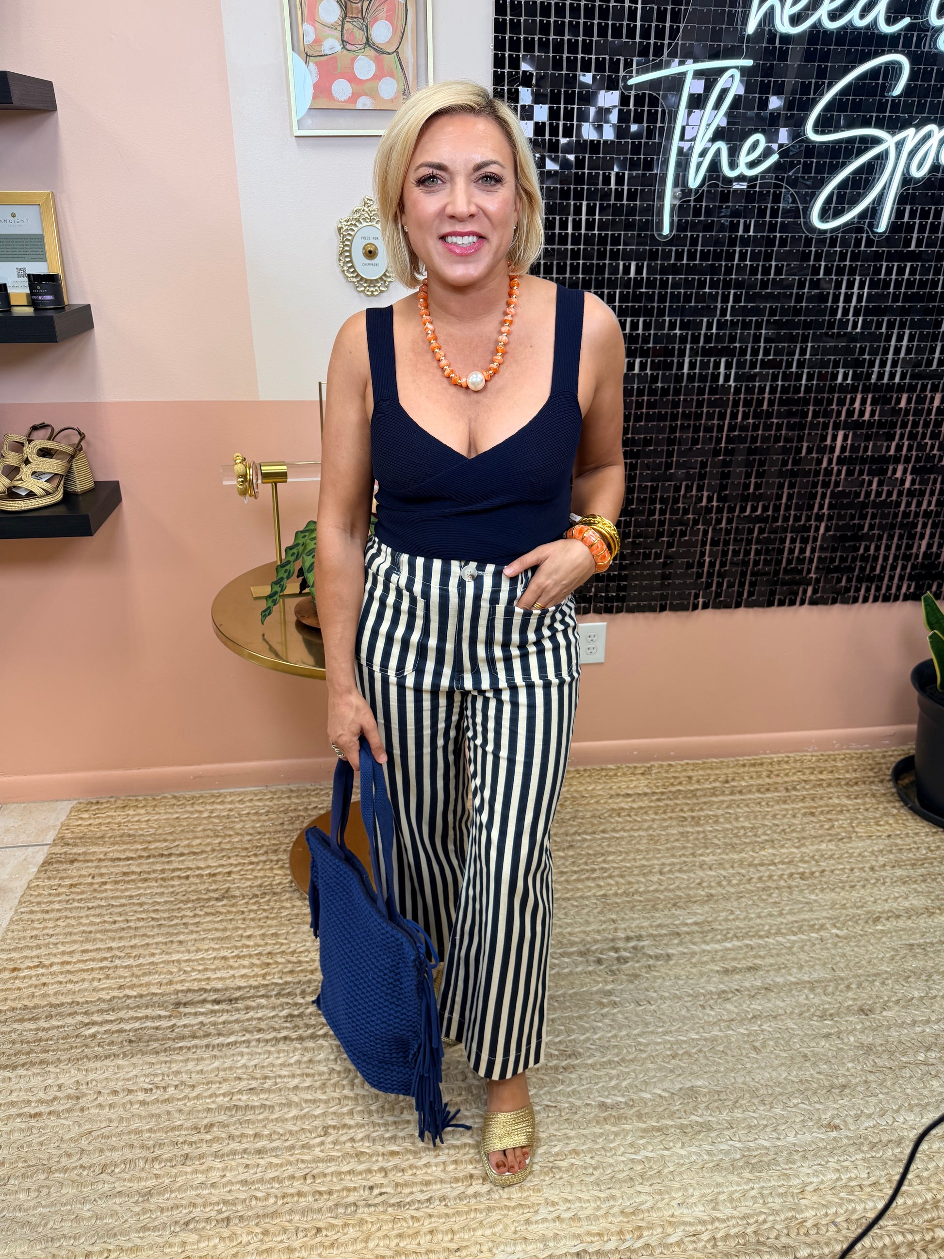 Hamptons After Dark Pants - The Spark Boutique
