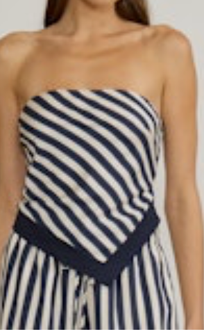 Riviera Muse Strapless Scarf Top - The Spark Boutique