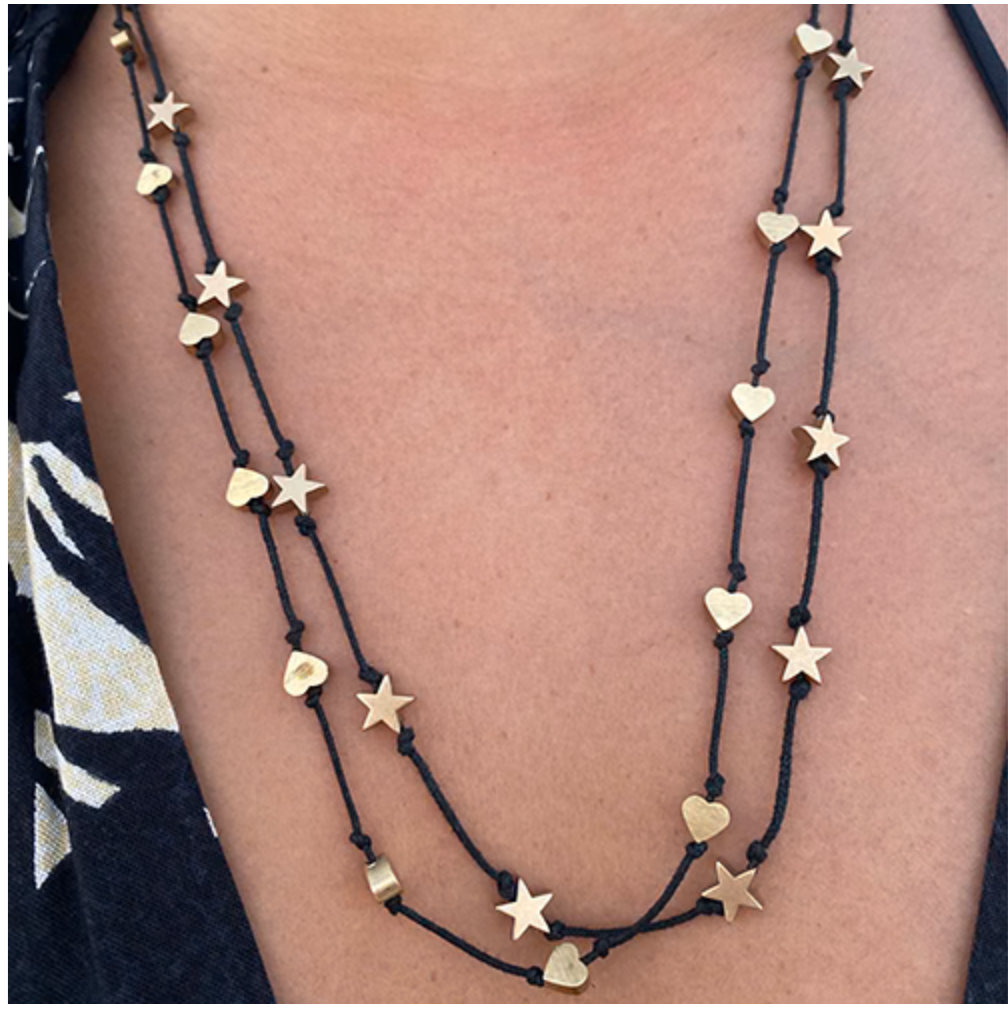 Gia Celestial Golden Heart Necklace Love is Project
