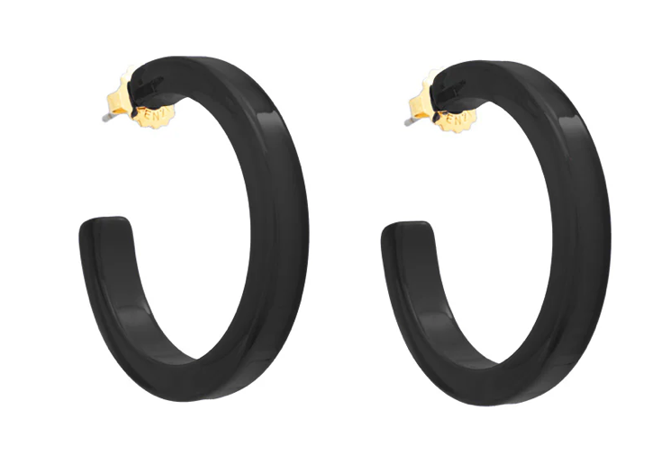 Medium Resin Hoop Earrings Zenzii