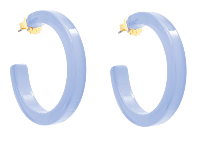 Medium Resin Hoop Earrings Zenzii