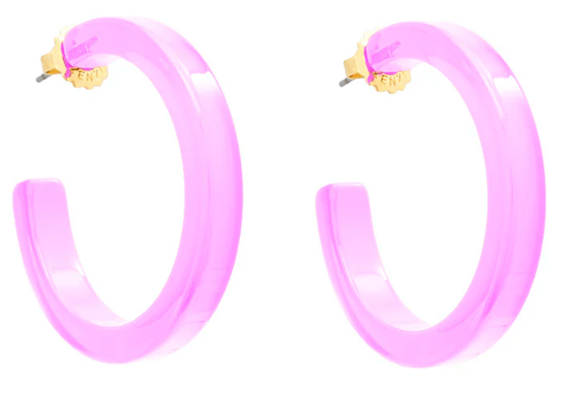Medium Resin Hoop Earrings Zenzii
