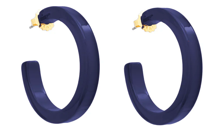 Medium Resin Hoop Earrings Zenzii