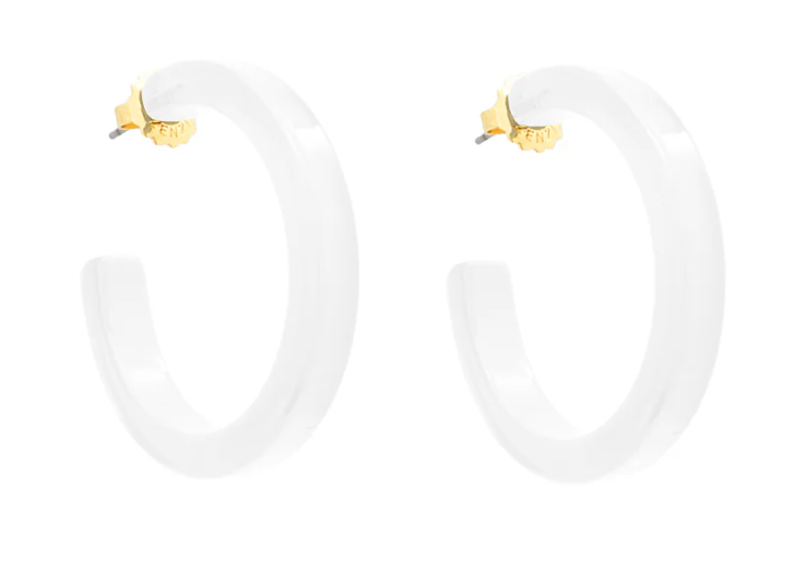Medium Resin Hoop Earrings Zenzii