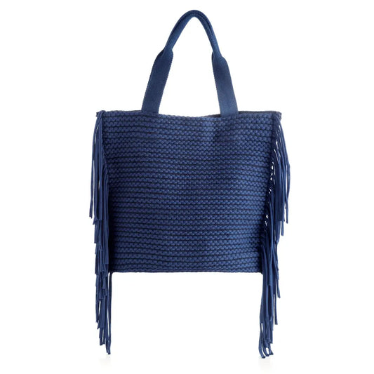 Fringe Weave Tote - The Spark Boutique