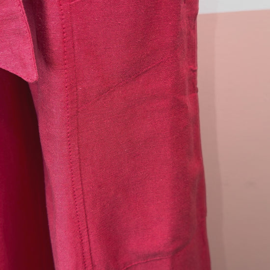 Denise Square Boxed Top - The Spark Boutique- Red Top - Boxy shape Top with elastic waistband  